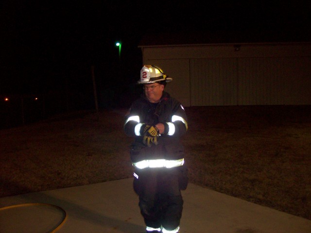 Deputy Chief Barnes conducting Monday night drill